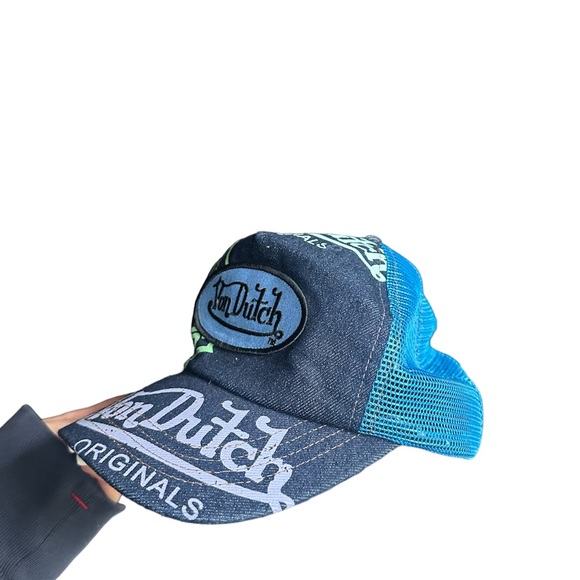 Von Dutch Graphic Denim Trucker Hat - Picture 3 of 5